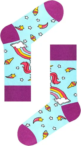 Miniatura 7 de Zmart Paquete de calcetines de animales para niñas, regalos de llama y unicornio, calcetines de corgi y pollo, 5 pares para niños