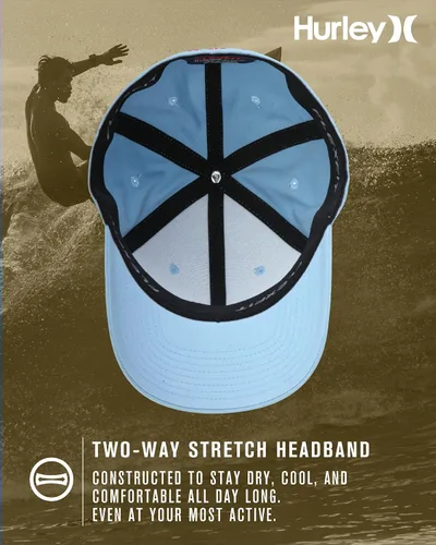 Miniatura 24 de Hurley Gorra de béisbol para hombre - Flexfit - Gorras de béisbol ajustadas para hombre (tamaños: S-XL)