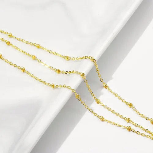 Miniatura 29 de Collares en capas para mujer, chapados en plata, delicada cuerda torcida de serpiente, delicado collar en capas, gargantilla de diferentes