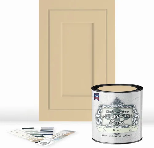 Miniatura 136 de Pintura TODO EN UNO, Abbey (gris cálido), Muestra de 8oz - Pintura duradera para gabinetes y muebles. Imprimación y capa superior incorporadas,
