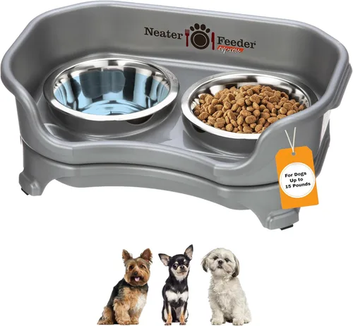 Miniatura 23 de Neater Feeder Express Cuencos para perros a prueba de desorden, elevados para razas de tamaño mediano a grande, cuenco de comida para perros sin