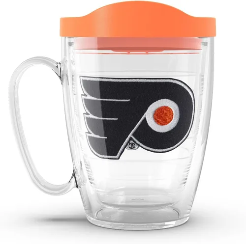 Miniatura 31 de Tervis Vaso aislado de doble pared NHL Pittsburgh Penguins hecho en Estados Unidos mantiene las bebidas frías y calientes, 16 onzas, taza, logotipo