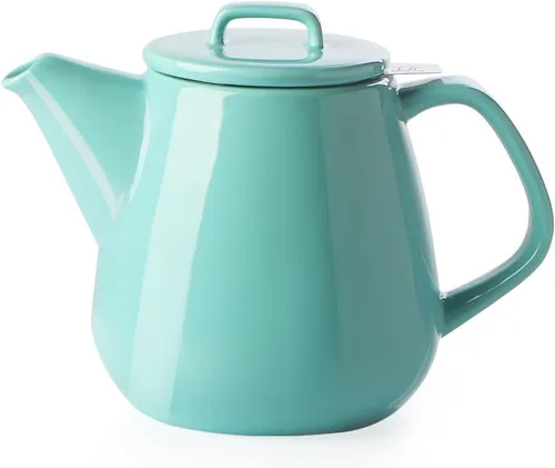 Miniatura 21 de Sweejar Tetera de porcelana con infusor de acero inoxidable extraíble, apto para microondas y lavavajillas, para té suelto, infusor de té para Jade