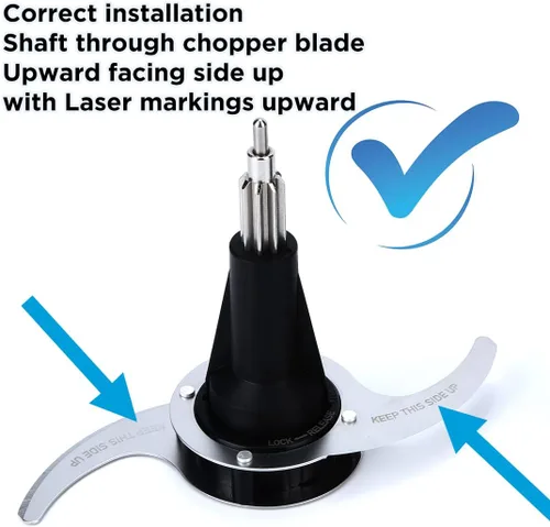 Miniatura 6 de Accesorios de cuchilla para picadora y masa, compatible con procesador de alimentos Magiccos FP416A FP406 FP408 FP417, no compatible con otras