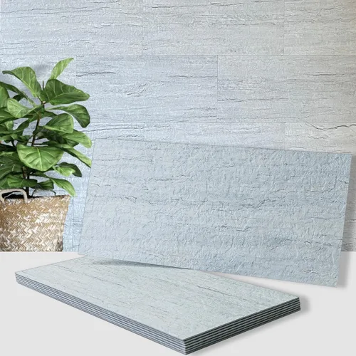 Miniatura 9 de AULIGET 20 piezas de azulejos de pared de piedra sintética ligera para despegar y pegar, 6 x 12 pulgadas, PVC para cocina, baño, lavandería, cámper