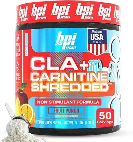 BPI Sports CLA + carnitina triturada - Convierte las células grasas en energía y apoya el músculo magro, aumenta el metabolismo - Suplemento de