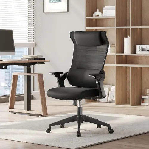 EUREKA ERGONOMIC OC77 Silla de oficina de malla, silla de oficina ergonómica, sillas de escritorio de oficina en casa con reposacabezas de gran
