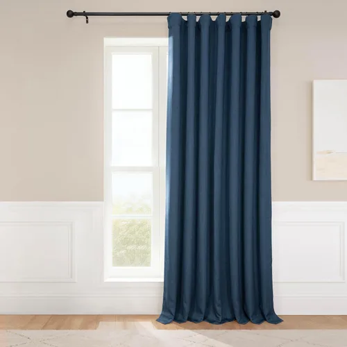 Miniatura 70 de HPD Half Price Drapes - Cortinas de lino sintético para sala de estar (2 paneles) - 100 pulgadas de ancho x 84 pulgadas de largo - Cortinas