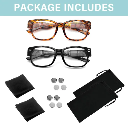 Miniatura 7 de Reading Glasses with Lights and Magnifier Bright LED Readers Lighted Magnifying Glasses Lighted Eyeglasses
