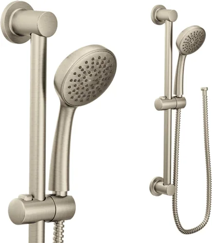 Miniatura 13 de Moen Eco Performance - Cabezal de ducha de mano de una sola función, barra deslizante de 24 pulgadas, acabado en oro cepillado, 3868EPBG