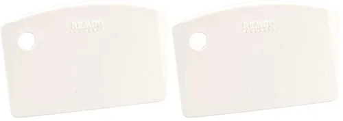 Remco 69595 Raspador, banco, 5.5 pulgadas, PP, blanco (paquete de 2)