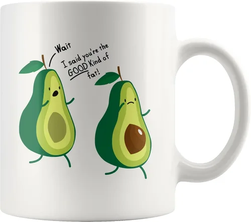 Funny Avocado Lover You're The Good Kind Of Fat Funny Couples Gifts to Wife Girlfriend from Husband Boyfriend Nutritionist Gifts Vegan Vegetarian