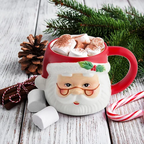 Miniatura 2 de Taza de Papá Noel de 16 oz Rojo