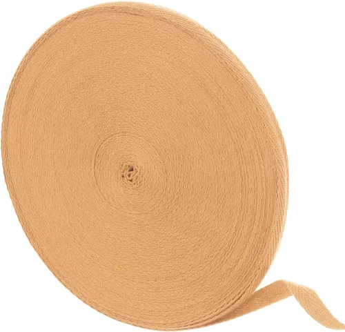 Miniatura 24 de uxcell Cinta de sarga de algodón de 50 yardas, cinta de espiga de 3/8 pulgadas para coser ropa, manualidades (azul)