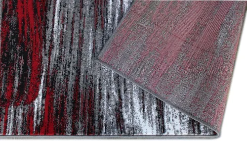 Miniatura 6 de Masada Rugs, Alfombra moderna y contemporánea, rojo, gris, negro (8 pies x 10 pies), alfombra grande para sala de estar, dormitorio, oficina