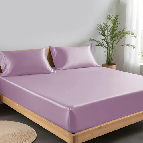 Miniatura 22 de LINENWALAS Tencel Lyocell Sábana bajera solo con ajuste seguro y cómodo en todo el contorno elástico de 16 pulgadas de profundidad, ropa de cama