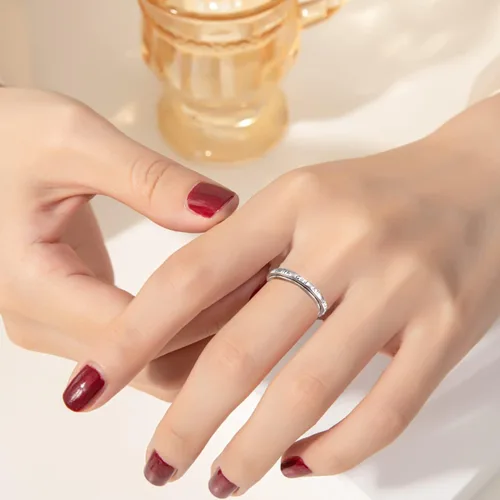 Miniatura 9 de Ladytree Anillo giratorio de plata de ley S925 para ansiedad, anillo inspirador de promesa, ansiedad, preocupación, alivio del aburrimiento, TDAH