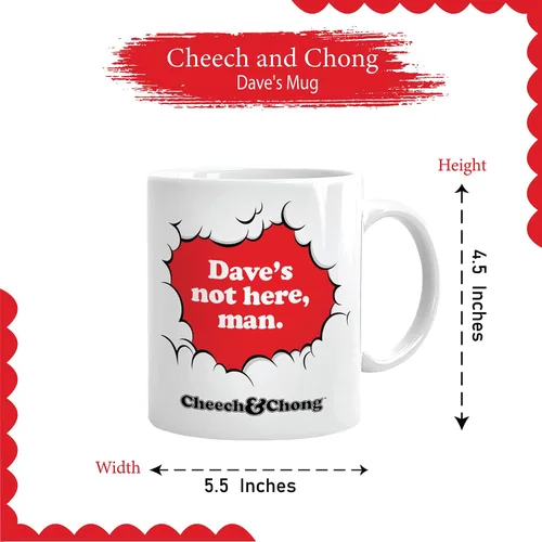 Miniatura 3 de Taza de café Cheech and Chong Dave – 50 aniversario edición especial tazas de té y chocolate caliente, tazas de bebidas – Cerámica de alta calidad