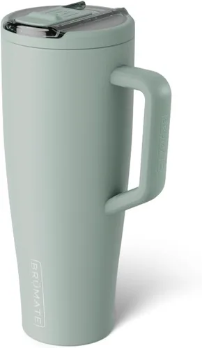 Miniatura 64 de BrüMate Era Flip - Vaso de 30 onzas con tapa con pajilla cubierta 100 % a prueba de fugas, popote higiénico cubierto, botella de agua de acero