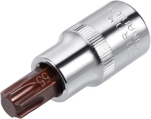 uxcell Longitud del acero 180.4 ft m del zócalo S2 de la broca Torx de la impulsión de 1/2 pulgada T55