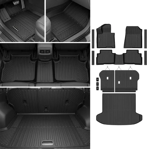 Miniatura 13 de Alfombrillas para Honda Civic Gas Sedan 2006-2011, alfombrilla mejorada para maletero para todo tipo de clima, revestimientos de suelo TPE