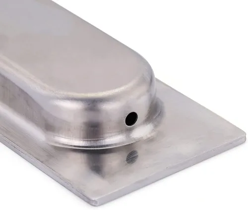 Miniatura 6 de Lpraer Paquete de 2 tiradores empotrados rectangulares para puertas correderas de 4.75 x 1.6 pulgadas, níquel cepillado, acero inoxidable