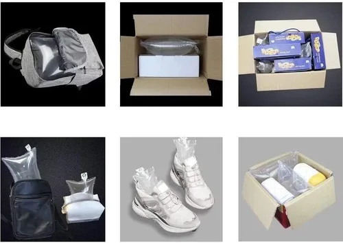 Miniatura 6 de Bolsas de aire de embalaje, Bolsas protectoras inflables de plástico transparente, Bolsas de embalaje inflables de aire, 50 piezas, 6 x 6 pulgadas