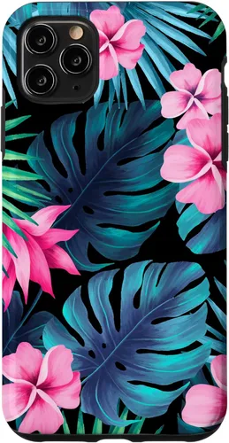 iPhone 11 Pro Max Exotic Summer Vacation Hawaii Plant Flower Hibiscus Tropical Case