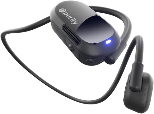 Miniatura 8 de Auriculares Purity Air de oído abierto - Auriculares inalámbricos Bluetooth de conducción de aire con micrófono dual para iPhone/Android - Comodidad