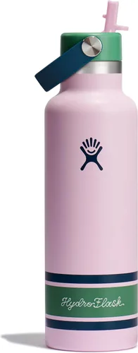 Miniatura 30 de Hydro Flask Botella de agua – Acero inoxidable aislado – Tapa flexible con pajita de boca estándar, antiderrames, a prueba de fugas y recargable