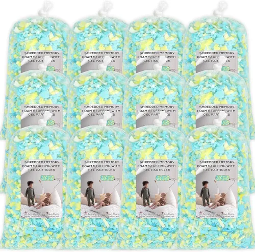 Miniatura 13 de Relleno de saco de frijoles Garifon, 9.1 kg de relleno de espuma viscoelástica triturada, relleno para silla de saco de frijoles, relleno de saco