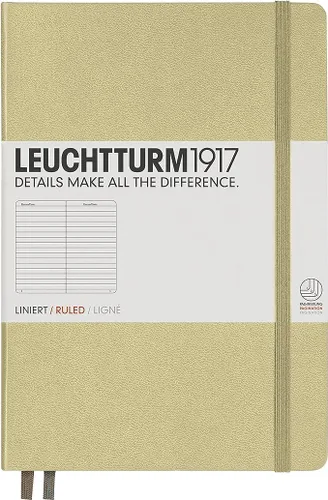 Miniatura 130 de LEUCHTTURM1917 - Cuaderno de tapa dura mediano A5 con 251 páginas numeradas para escritura y diario (verde menta, con puntos)