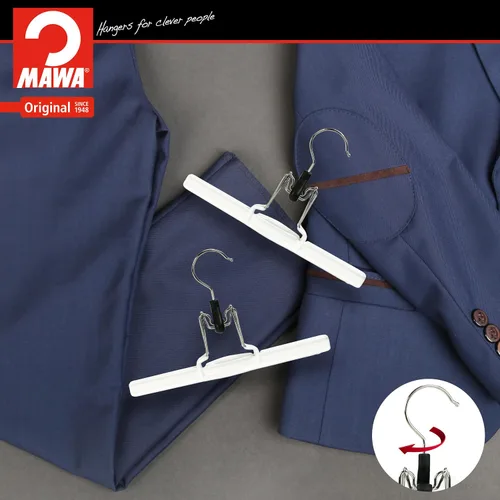 Miniatura 4 de Mawa Percha europea de acero antideslizante, ahorra espacio con gancho giratorio, sostiene pantalones, faldas y pantalones cortos, estilo M/26