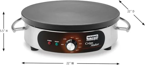 Miniatura 2 de Waring Crepera comercial WSC165BX, 208V, acero inoxidable, plateado