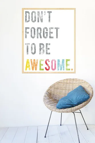 Miniatura 4 de Impresión artística de pared para niños, Don't Forget to Be Awesome, impresión de 05 x 07 pulgadas, decoración de habitación de niños, guardería