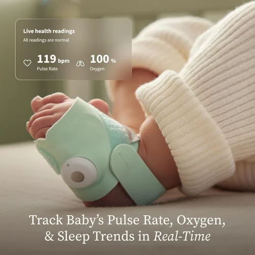 Miniatura 4 de Owlet Dream Duo (Gen 3) Smart Baby Monitor All-in-One Bundle - 2K HD Video Baby Monitor with Alerts & Owlet Dream Sock Tracks Baby’s Oxygen, Heart