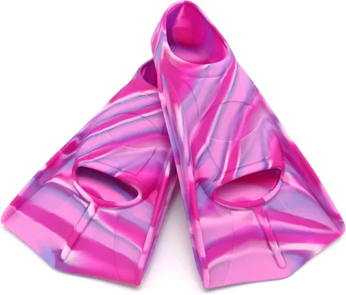 Miniatura 26 de Swimming Training Fins,Kids Swim Fins,Comfortable Swimming Flippers Suitable for Children,Beginners,Girls,Boys,Adults BB-arco iris colorido