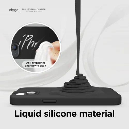 Miniatura 4 de elago Compatible con Funda para iPhone 14, Funda de Silicona Líquida, Cubierta Protectora de Cuerpo Completo, Resistente a Golpes, Diseño Delgado