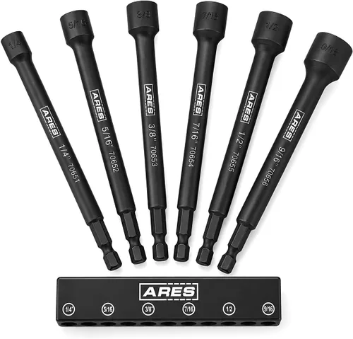 Miniatura 8 de ARES 70652-5/16 pulgadas Destornillador Magnético de Tuercas de Impacto - Colocador de Tuercas Grado Impacto con Imán de Resistencia Industrial