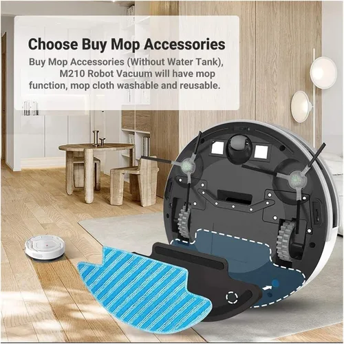 Miniatura 2 de 1 soporte/soporte + 2 trapeadores compatibles con Lefant M210 M210B M213 o M210 Pro M210T o U180 M1 piezas de función de limpieza