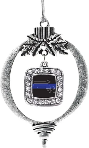 Miniatura 69 de Inspired Silver - Nana púrpura - Adorno de Navidad plateado - Adorno cuadrado para árbol de Navidad con circonita cúbica - Decoración colgante