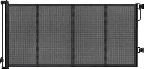 Miniatura 20 de Reinforced 120" Extra Wide Retractable Baby Gates for Stairs, Mesh Saftey Gate for Pets, 10 Foot Retractable Dog Gate, No Drilling, One-Hand