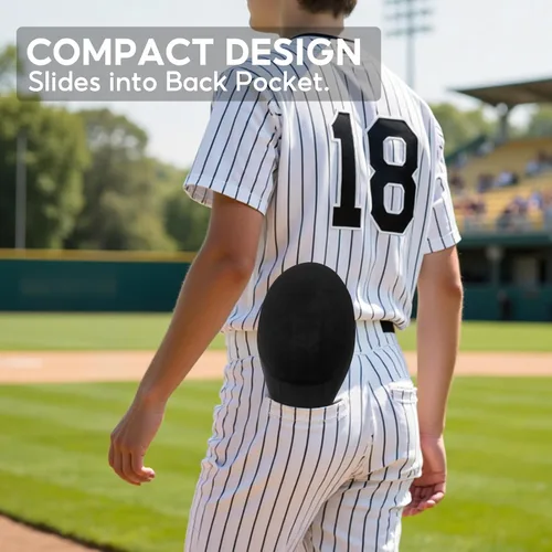 Miniatura 6 de Guante deslizante para jóvenes y adultos, guante de béisbol y sóftbol para protección de la mano, accesorio Drippy Drip diseño ambidiestro Negro