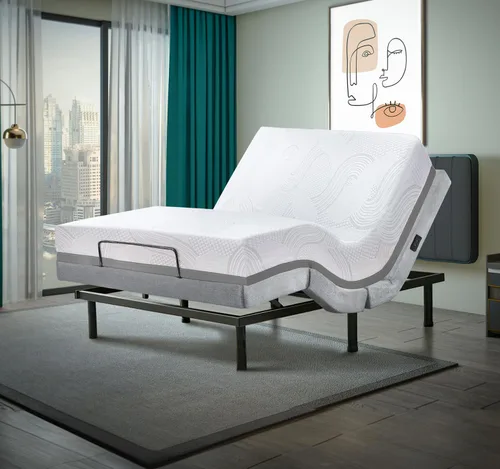 Miniatura 22 de Irvine Home Collection Base de cama ajustable de tamaño individual XL, características cargadas, gravedad cero, sin ronquidos, posiciones de memoria