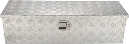 Miniatura 29 de Caja de herramientas de aluminio de 60 pulgadas para camión, caja de pecho de remolque, organizador de almacenamiento bajo la carrocería