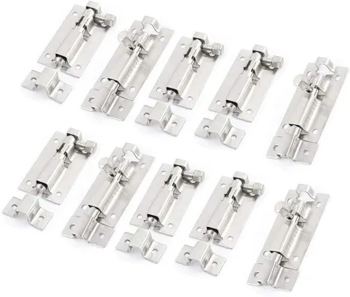 Miniatura 4 de 10 unids 1.969 in/2 "acero inoxidable seguridad interior exterior puerta ventana pestillo de bloqueo deslizante barril perno deslizante cerradura