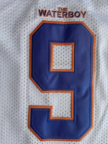 Miniatura 6 de The Waterboy #9 Bobby Boucher Adam Sandler 50th Anniversary Movie Mud Dogs Bourbon Bowl Football Jersey S-XXXL