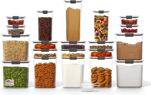 Miniatura 11 de Rubbermaid Brilliance - Recipiente hermético para almacenar alimentos de despensa, fabricado en plástico sin BPA, capacidad de 7,8 tazas, ideal