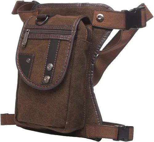 Riñonera táctica al aire libre para hombres y mujeres, bolsa multifuncional para el muslo para motocicleta, bicicleta, senderismo, viajes, pesca,