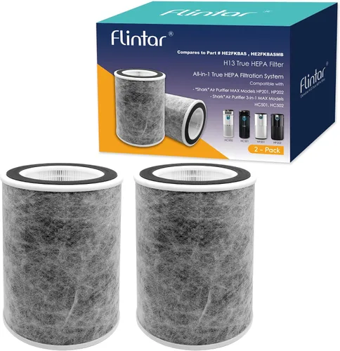 Miniatura 7 de Filtro de repuesto HP202, compatible con purificador de aire Shark Max modelo HP201, HP202, UA205, AP1000, HC501, HC502, se compara con la parte #